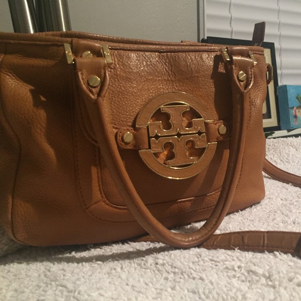Tory Burch ‘Amanda’ Mini Crossbody Tan 100% Auth!
